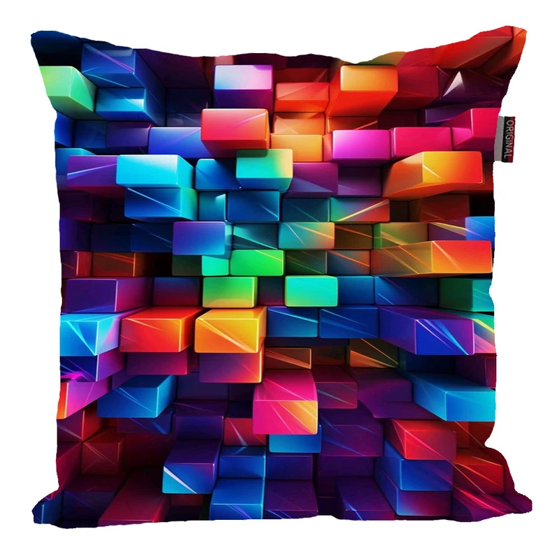 کوسن پاد آفرین مدل فانتزی طرح آجری رنگی کد p1001