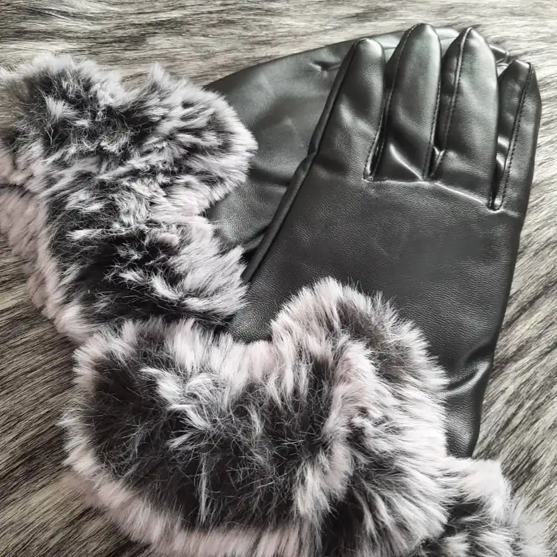 دستکش زنانه مدل چرم کد GL016