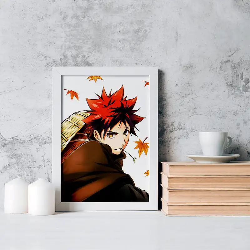 تابلو خندالو مدل سوما انیمه جنگ غذاها کد 17035