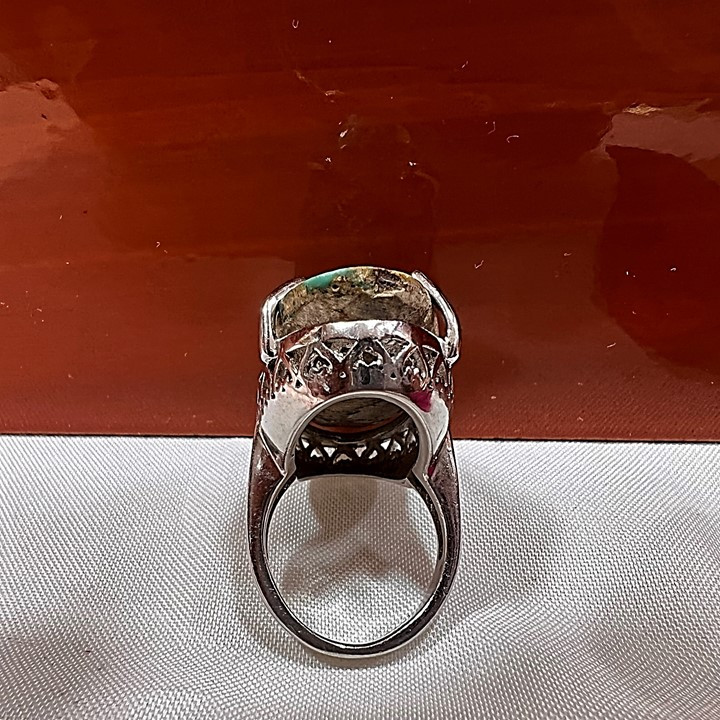 انگشتر نقره زنانه مدل فیروزه glsr-24800