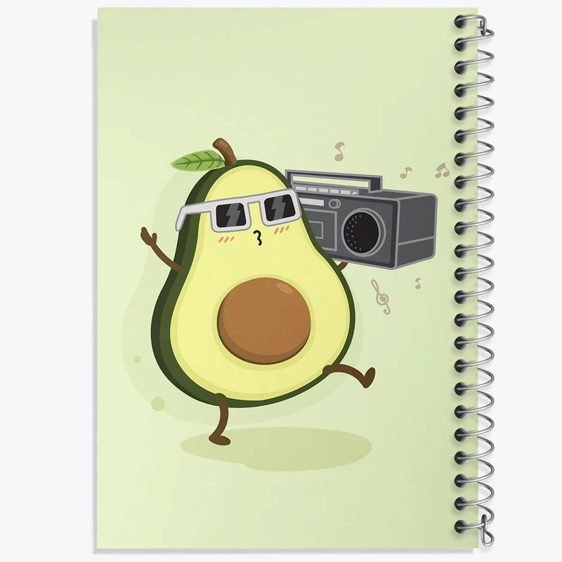 دفتر نت موسیقی 50 برگ خندالو مدل آووکادو کد 29580