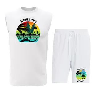 ست تاپ و شلوارک مردانه مدل S179W