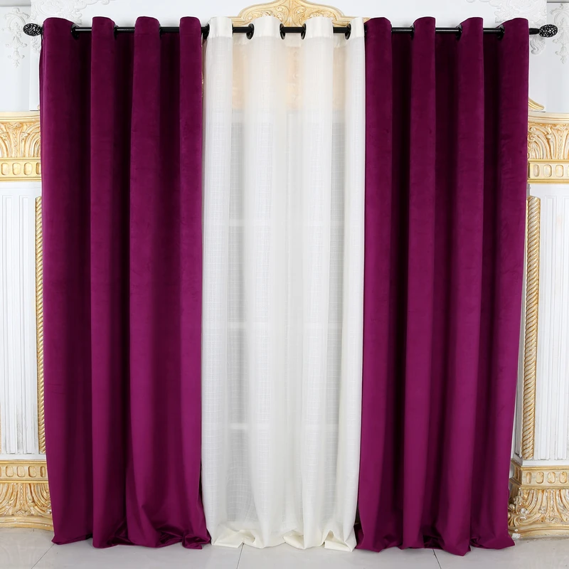 پرده مدل مخمل کالیفرنیا کد M01 سایز 280x140 سانتی متر