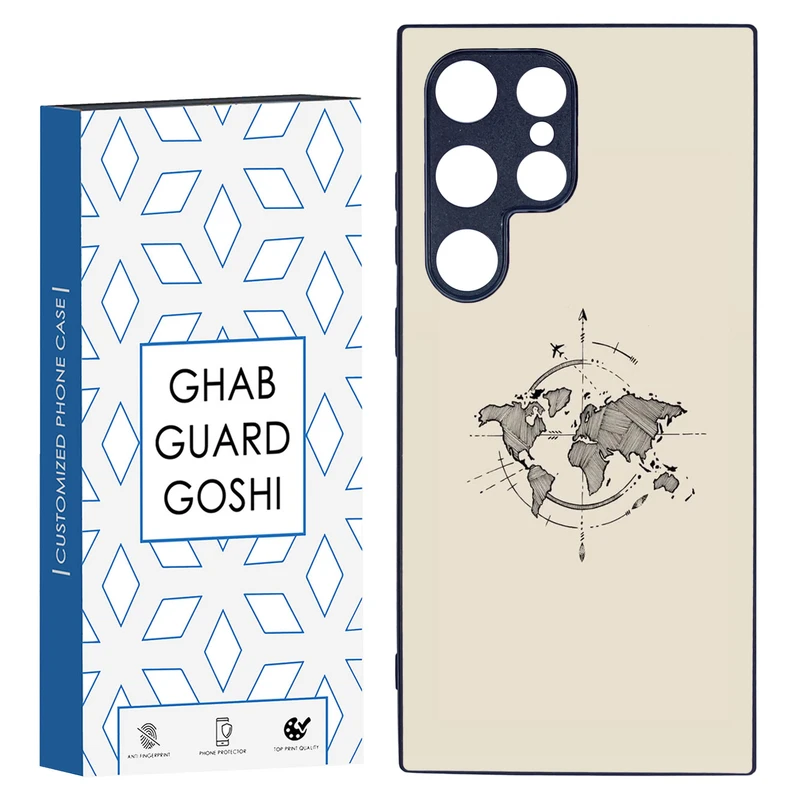 کاور قاب گارد گوشی طرح نقشه کد TPU-175 مناسب برای گوشی موبایل سامسونگ Galaxy S24 ULTRA