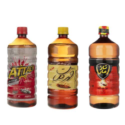 مایع سوسک کش و حشره کش مدل Taromar1L.Attack1L.Ghahreman1Lحجم 3000 میلی لیتر مجموعه 3 عددی