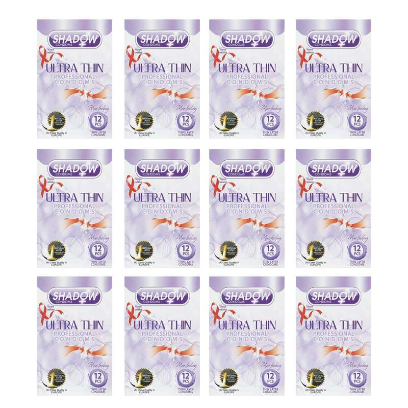 کاندوم شادو مدل ultra thin مجموعه 12 عددی کاندوم شادو مدل ultra thin مجموعه 12 عددی
