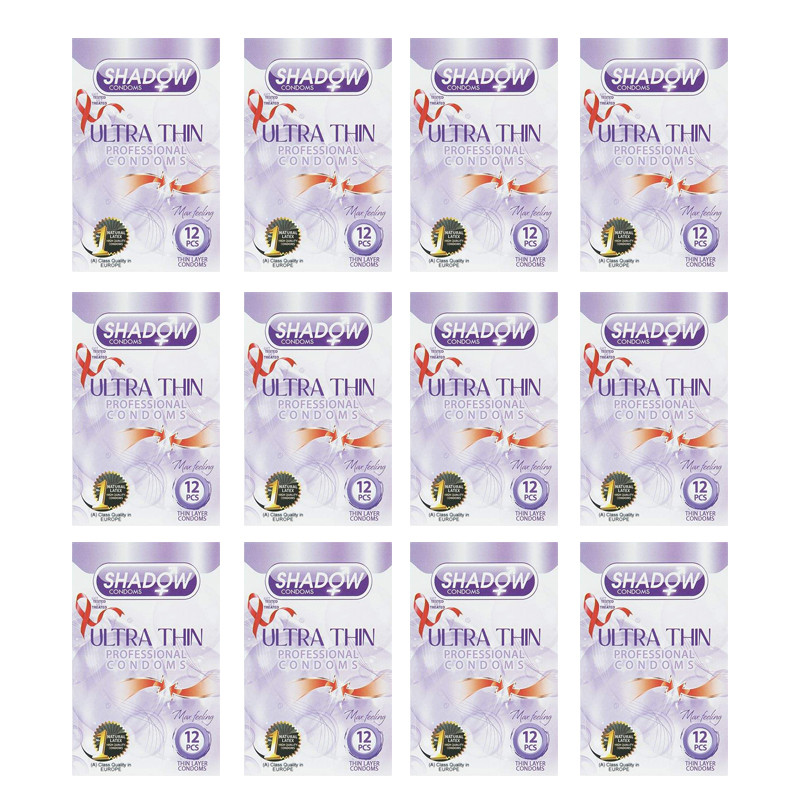 کاندوم شادو مدل ultra thin مجموعه 12 عددی کاندوم شادو مدل ultra thin مجموعه 12 عددی