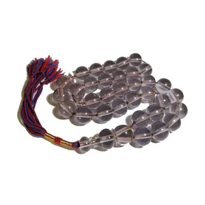 تسبیح مدل سندلوس گرد شیشه ای