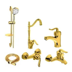 ست شیرآلات تیرداد مدل قاجاری مجموعه شش عددی