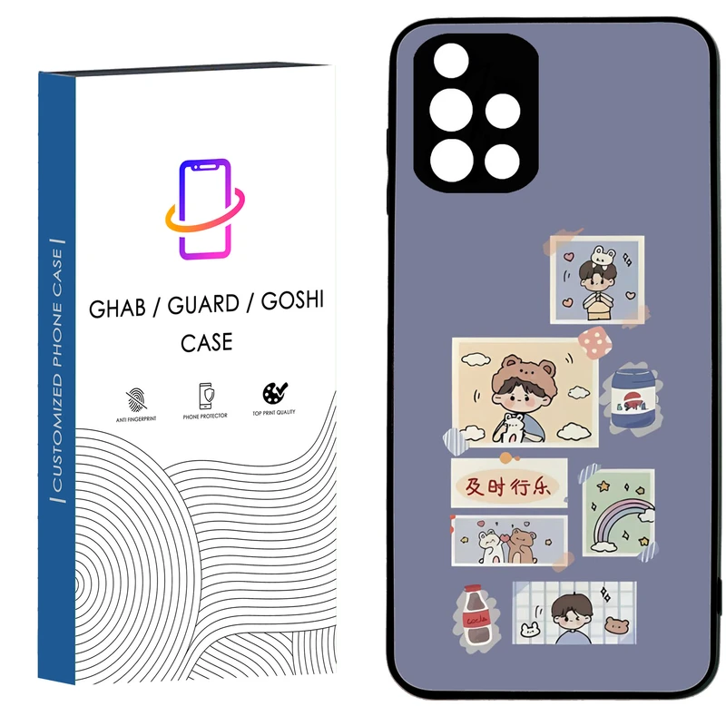 کاور قاب گارد گوشی طرح دخترانه کد 46 - tpu مناسب برای گوشی سامسونگ Galaxy A51