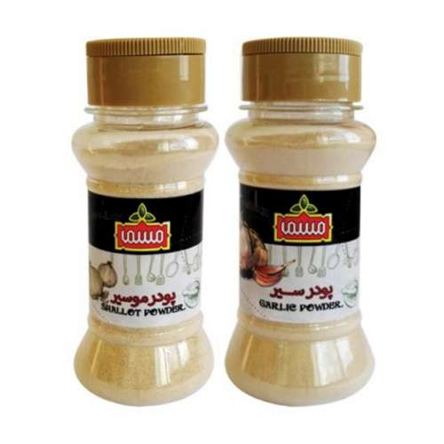 پودر سیر و گرانول موسیر ممتاز مسما - 150 گرم بسته 2 عددی