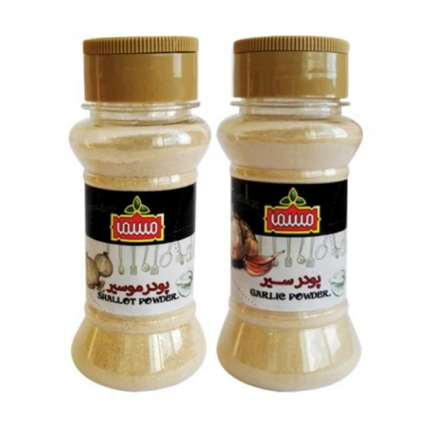 پودر سیر و گرانول موسیر ممتاز مسما - 150 گرم بسته 2 عددی