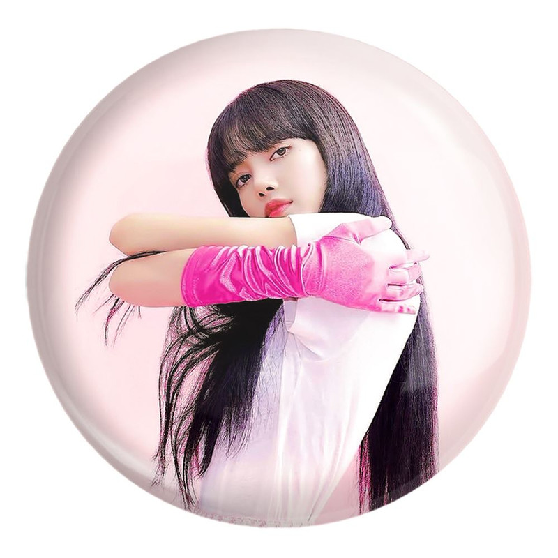 پیکسل خندالو طرح لیسا گروه بلک پینک Black Pink کد 3649 مدل بزرگ