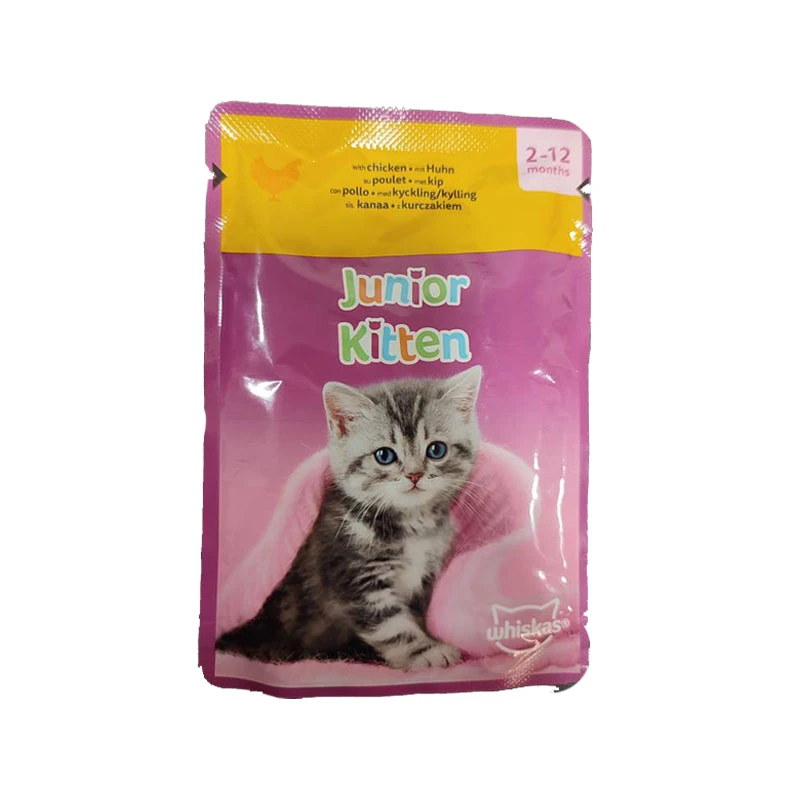 پوچ بچه گربه ویسکاس مدل Kitten in Jelly با طعم مرغ وزن 85 گرم