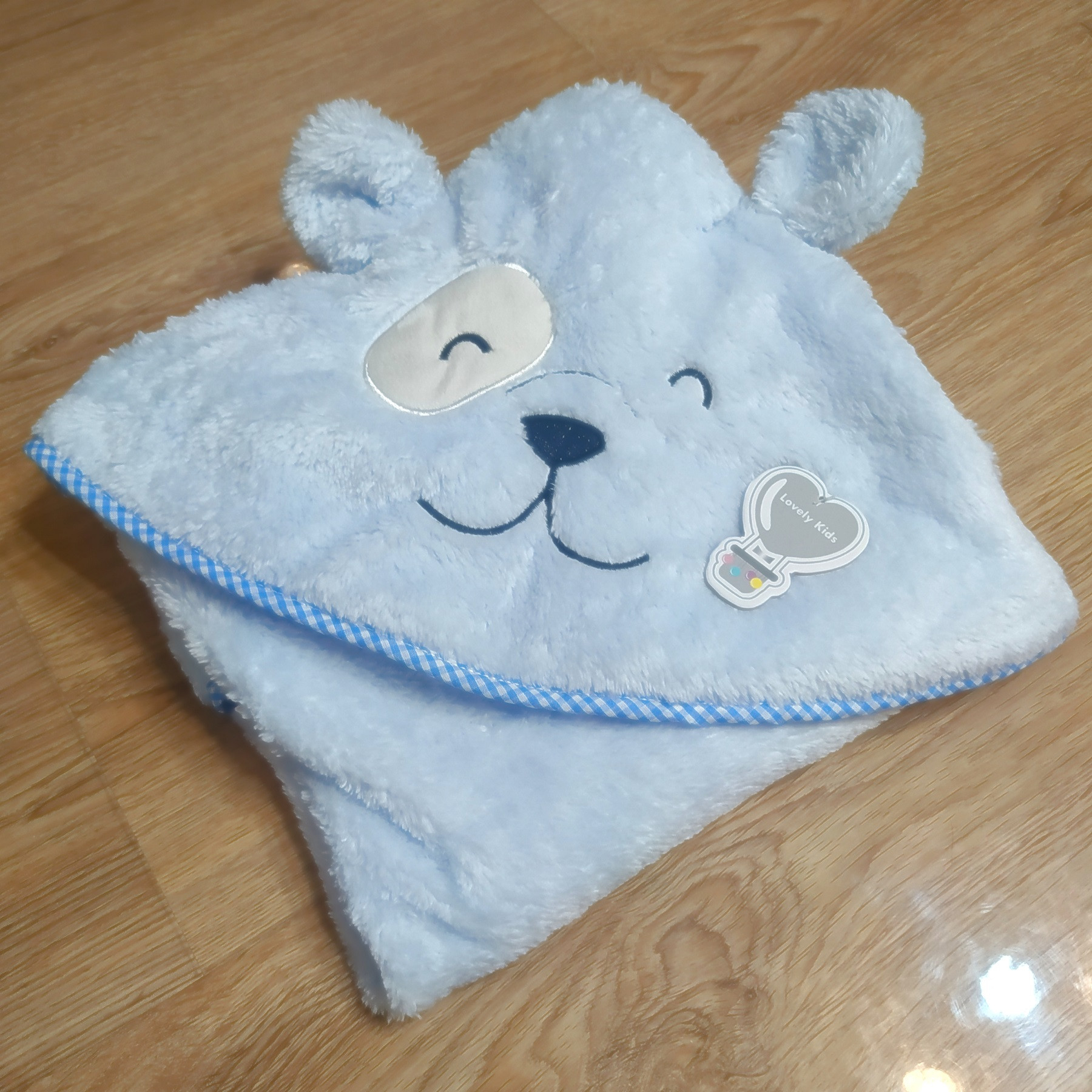 پتوی نوزاد لیتل می مدل Cute Dog-2022 سایز 75×75 سانتی متر