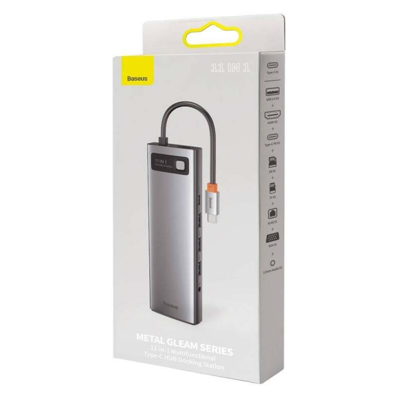 هاب 11 پورت باسئوس مدل METAL GLEAM SERIES Multifunctional