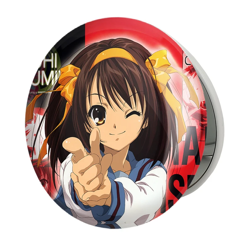 آینه جیبی خندالو طرح انیمه ناپدید شدن هاروهی سوزومیا مدل تاشو کد 24312 