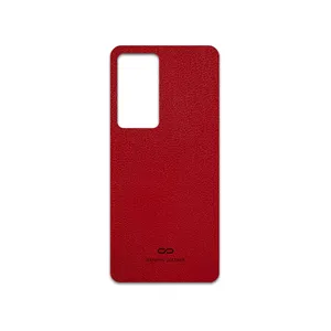 MAHOOT Red-Leather Cover Sticker for Xiaomi Poco F4 5G