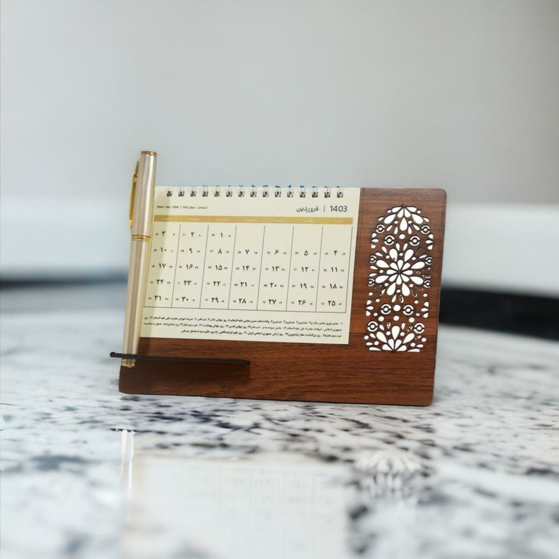 تقویم رومیزی سال 1403 مدل گلبرگ کد 01