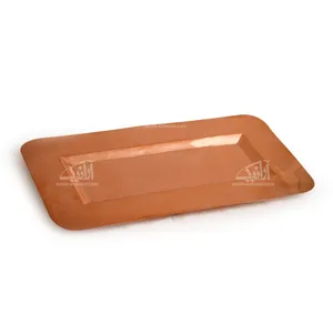 ‎دیس‎ ‎مسی‎ ‎‎مستطیل طرح‎ ‎ساده‎‎   آرانیک رنگ ‎مسی‎ ‎ ‎‎‎‎مدل 1016600009