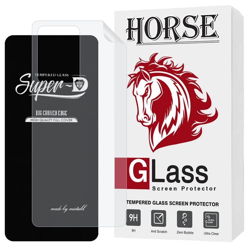 محافظ صفحه نمایش هورس مدل SUNH مناسب برای گوشی موبایل شیائومی Redmi Note 12 Pro 5G به همراه محافظ پشت گوشی