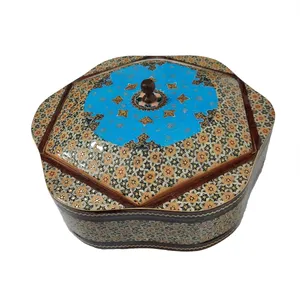 شکلات خوری خاتم کاری مدل شش گوش کد 129