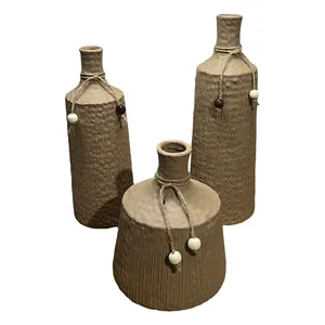 گلدان دکوری مدل رزین کد 215 مجموعه سه عددی