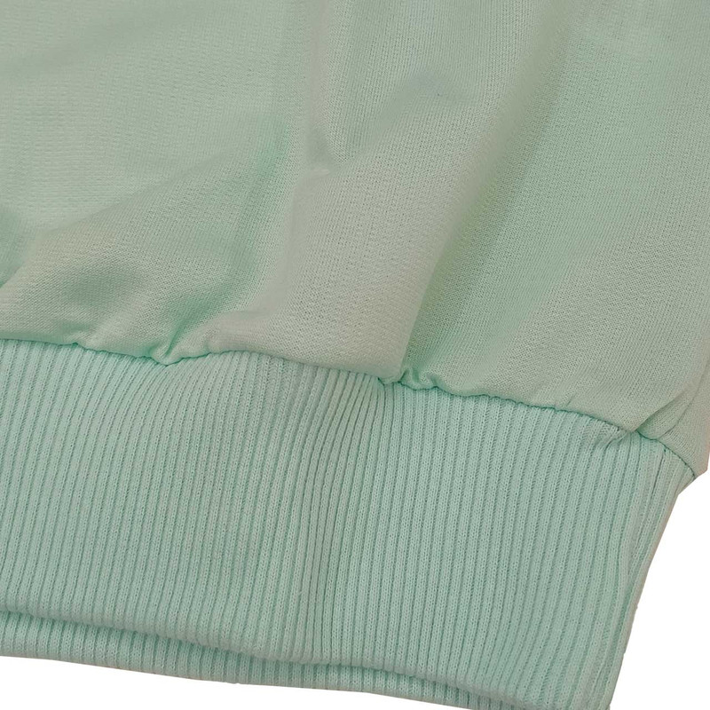 سویشرت آستین بلند زنانه مدل نخ پنبه رنگ سبز