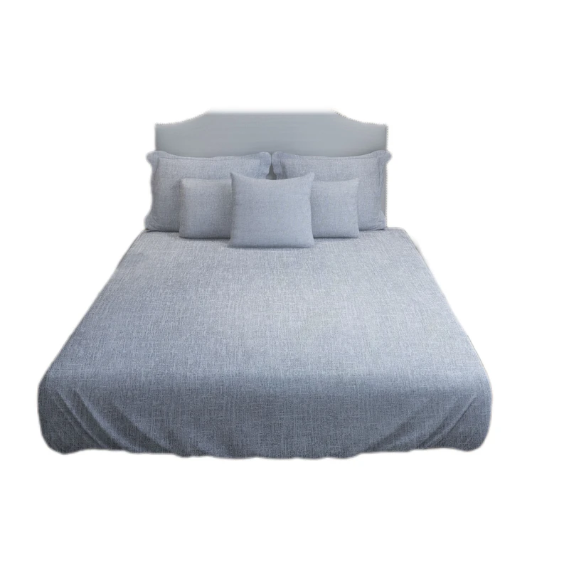 سرویس ملحفه مترینو مدل کشدوز طرح کتان یک نفره دو تکه 