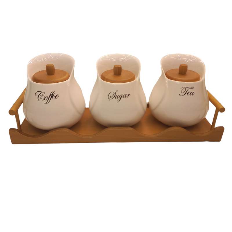 بانکه مدل لبه دار کد 5066 مجموعه 3 عددی به همراه استند