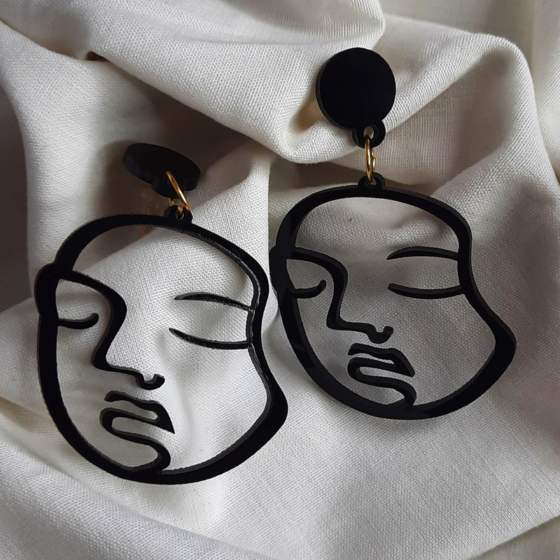 گوشواره دخترانه مدل صورتg004