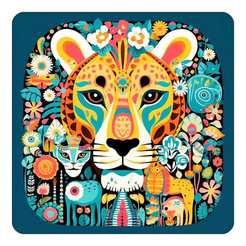 مگنت کاکتی طرح حیوانات رنگی مدل mp25955