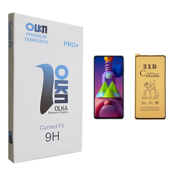محافظ صفحه نمایش سرامیکی الکا مدل +PRO مناسب برای گوشی موبایل سامسونگ Galaxy M51