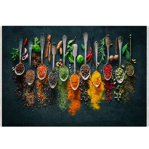 فرش ماشینی مدل آشپزخانه طرح ادویه