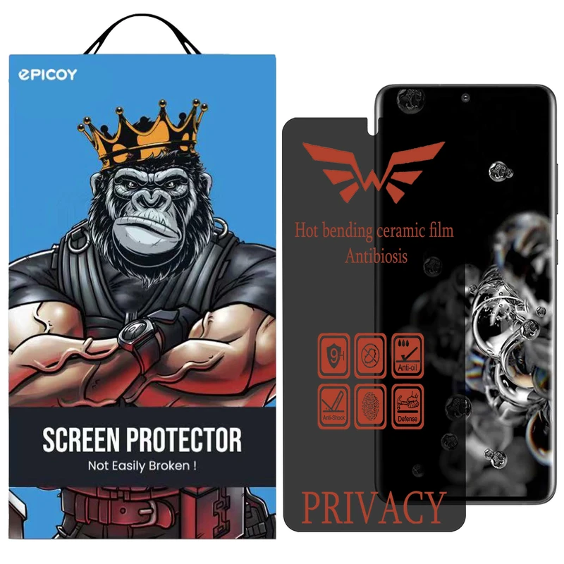 محافظ صفحه نمایش حریم شخصی اپیکوی مدل Nano-Privacy  مناسب برای گوشی موبایل سامسونگ Galaxy S20 Ultra