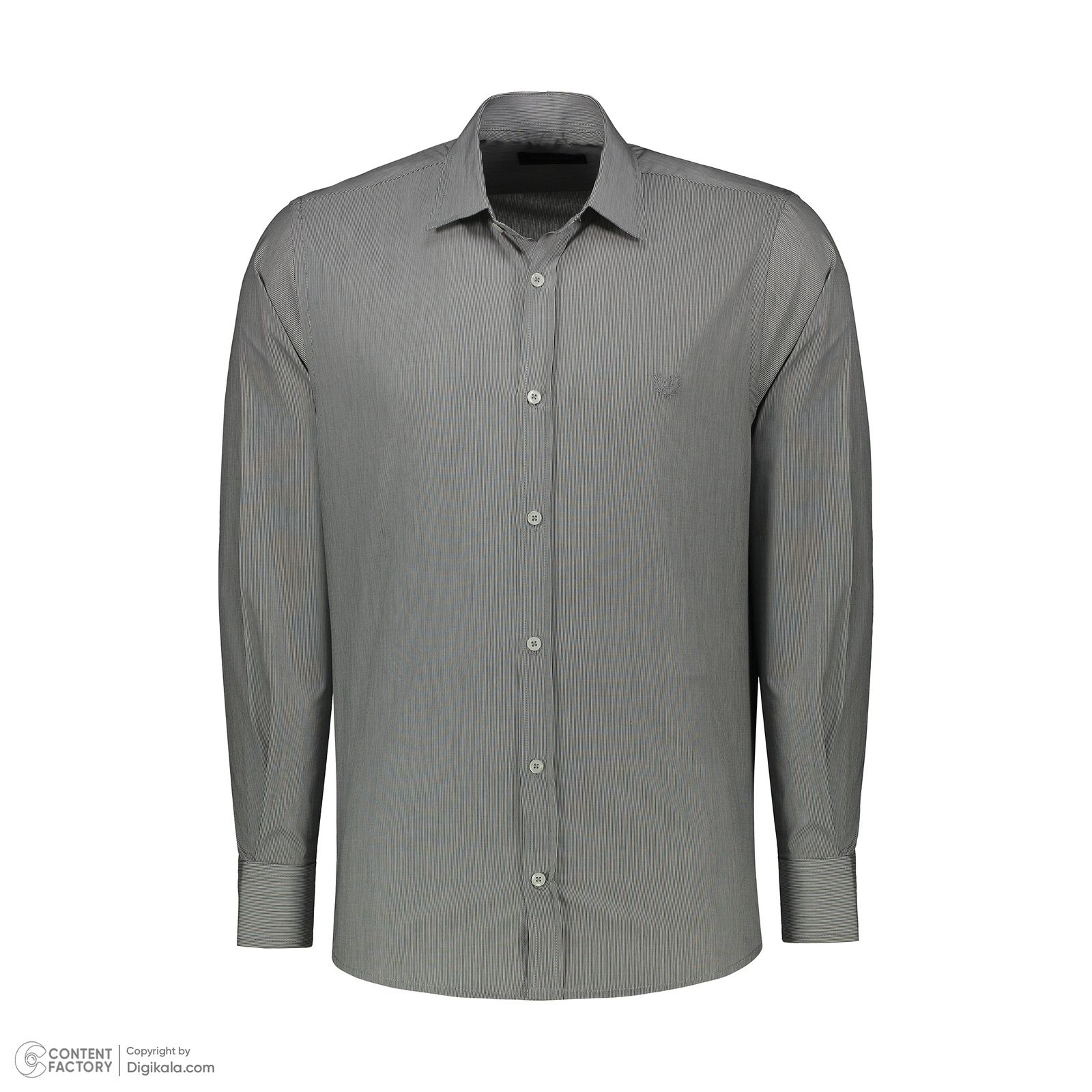 پیراهن آستین بلند مردانه پاتن جامه مدل کلاسیک 102721030175442 طرح راه راه -  - 2