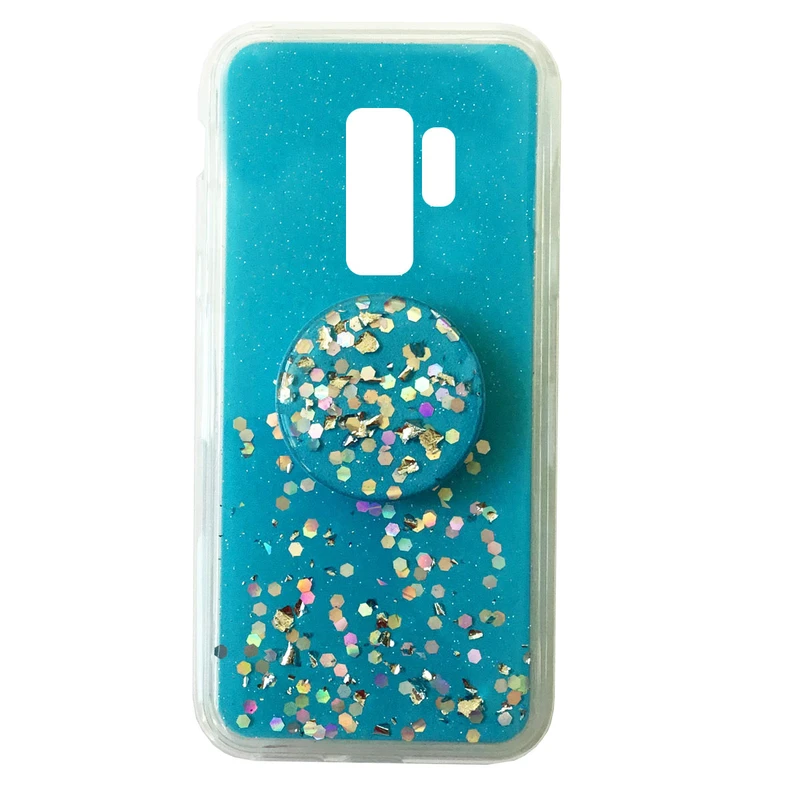کاور طرح اکلیلی کد S1398 مناسب برای گوشی موبایل سامسونگ Galaxy S9 plus به همراه پایه نگهدارنده