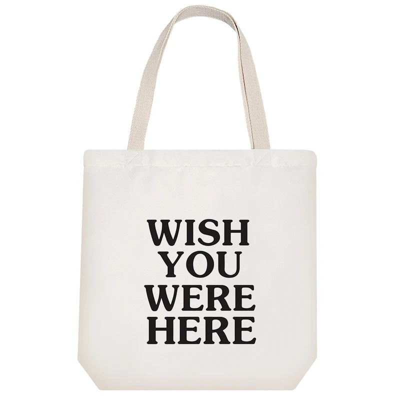 ساک خرید خندالو طرح Wish You Were Here  کد 6603