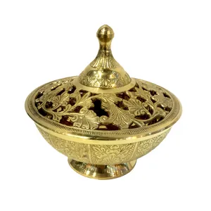 شکلات خوری برنجی طرح گل