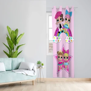 پرده مدل اتاق کودک مخمل پانچی کد 4573 سایز 140x200 سانتی متر