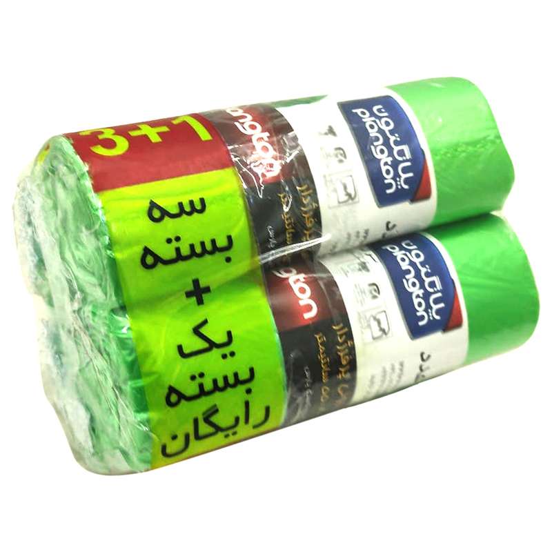 کیسه زباله پلانگتون مدل PEL_16GREN5580 کد 100 بسته 4 عددی