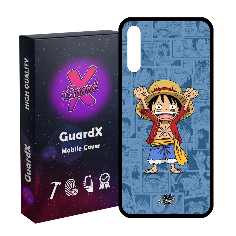 کاور گارد ایکس طرح One Piece Luffy Anime مدل Glass10464 مناسب برای گوشی موبایل سامسونگ Galaxy A30s/A50/A50s
