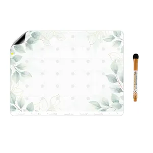 تخته وایت برد عرش دیس مدل پلنر یخچالی کد 13 سایز 30x40 سانتی متر به همراه ماژیک