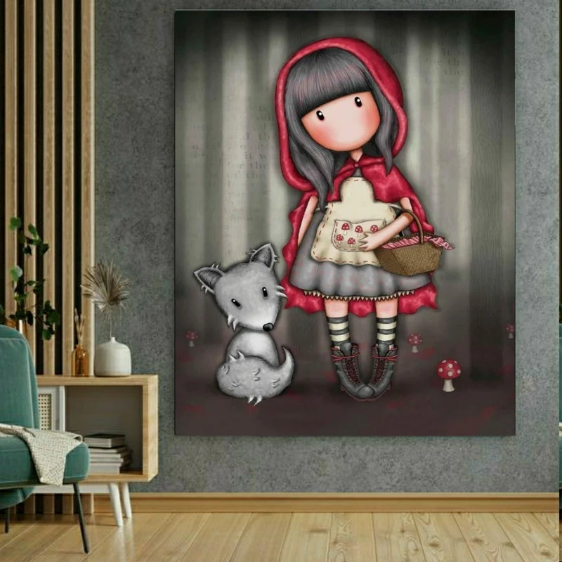 تابلو بوم طرح فانتزی عروسکی کد FP104521