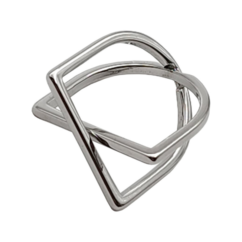 انگشتر زنانه مدل ضربدر کد RNG27SV انگشتر زنانه مدل ضربدر کد RNG27SV