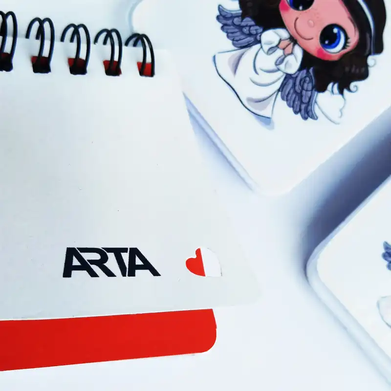 دفترچه یادداشت آرتا طرح دخترانه کیوت و فانتزی مدل فرشته کد 138170 مجموعه 6 عددی