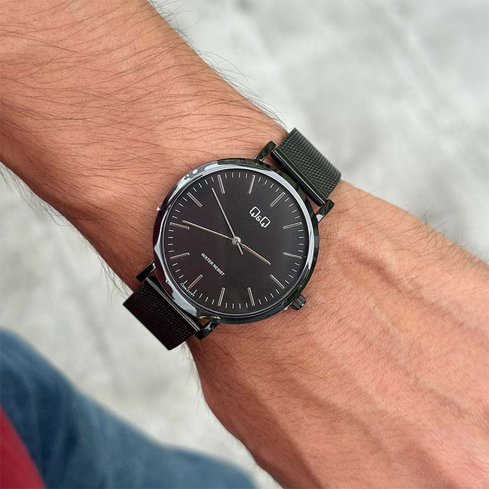 ساعت مچی عقربه‌ای مردانه کوارتز کیو اند کیو مدل c34a_011py