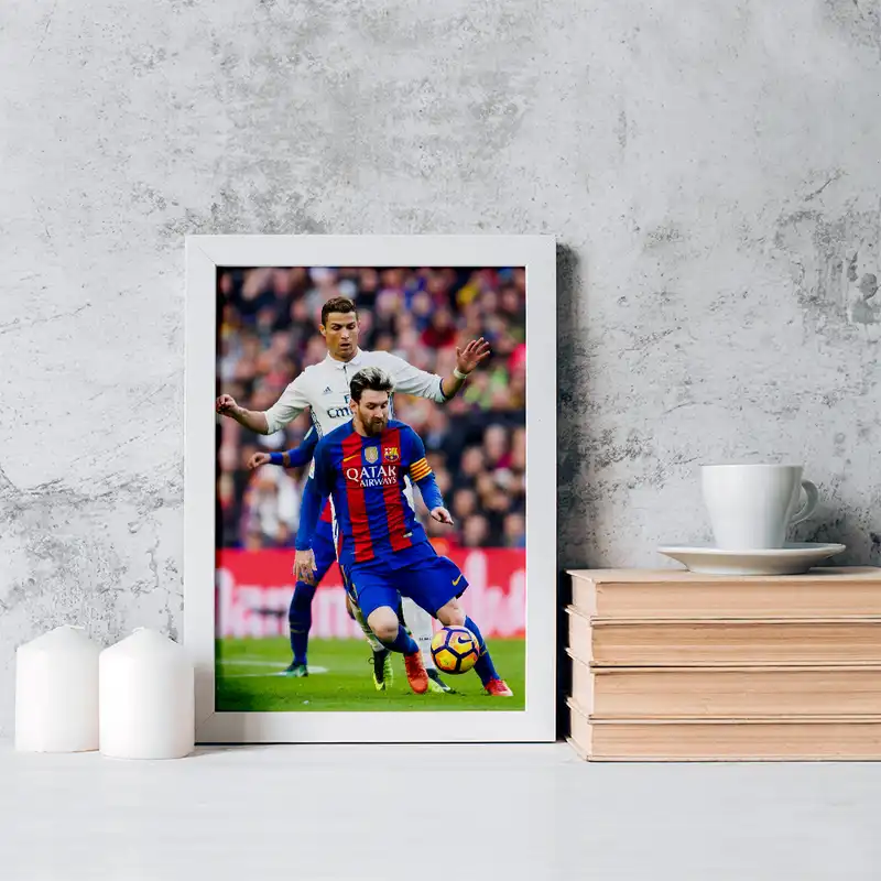 تابلو خندالو مدل کریستیانو رونالدو و لیونل مسی کد 14007