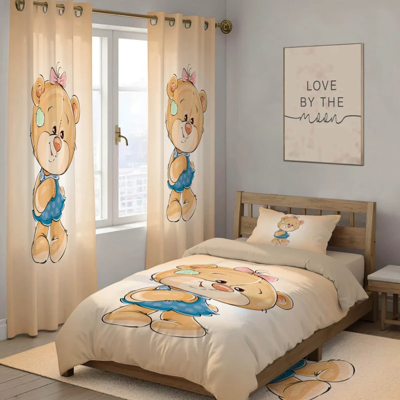 سرویس خواب تک نفره 4 تکه مدل کودک کد ۱۰۳۸