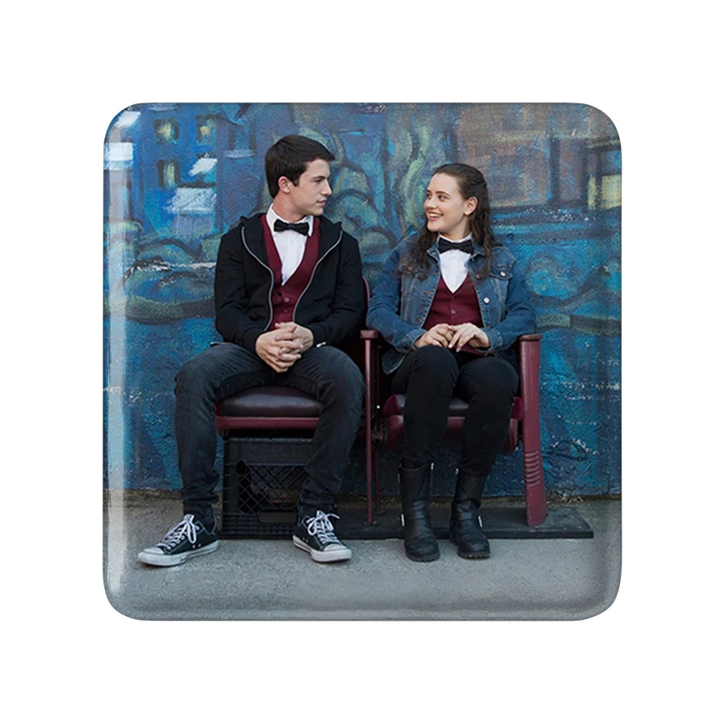 مگنت خندالو طرح هانا و کلی 13دلیل برای اینکه Reasons Why13  مدل مربعی کد 20345